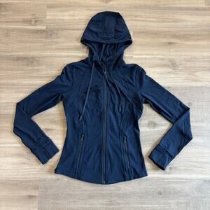 Lululemon Hooded Define Jacket Nulu True Navy Women Size 6
